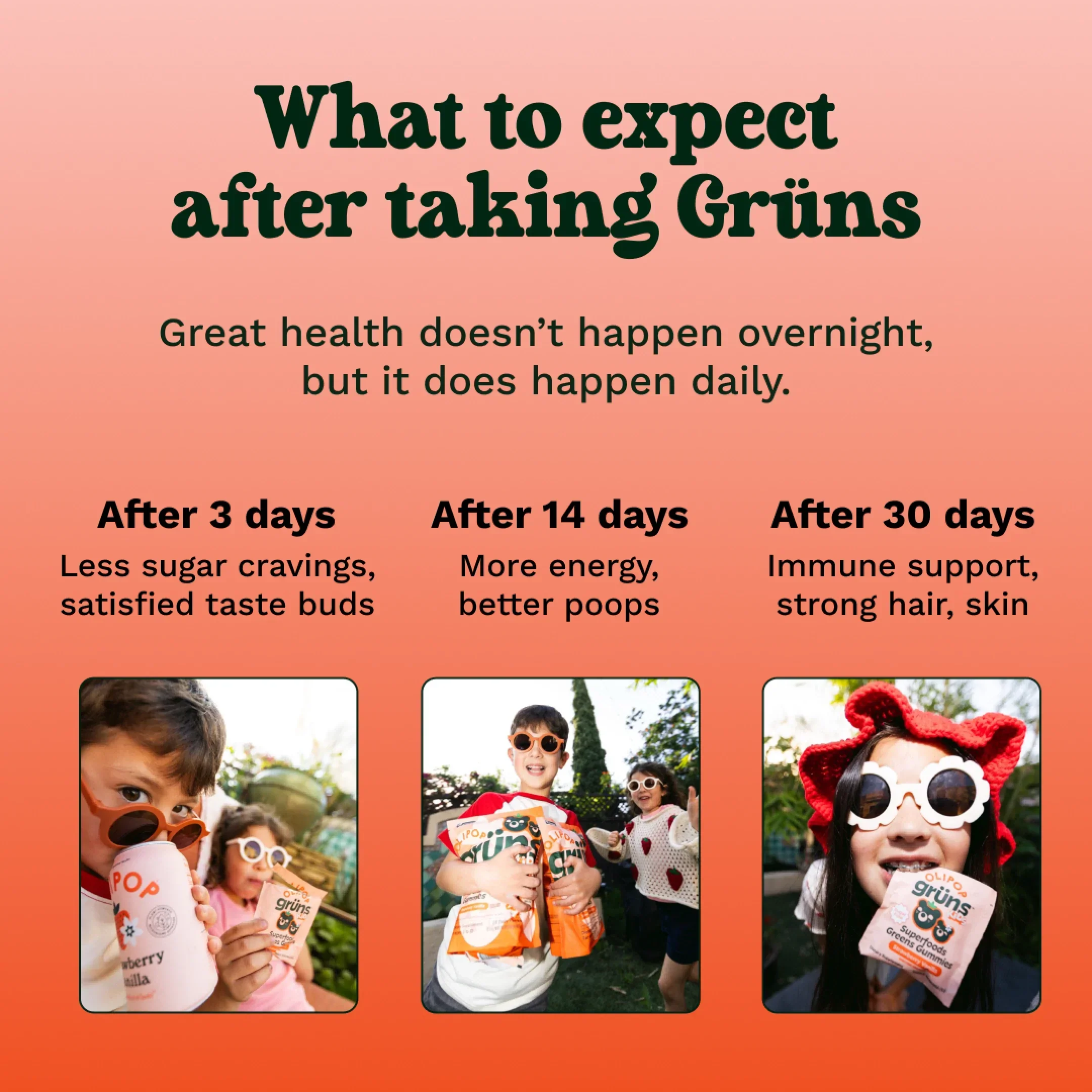 Grüns Kids OLIPOP® - Morning Pick